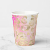 Ontwerp van de Leopard-schilderreeks 5 Papieren Bekers (Links)