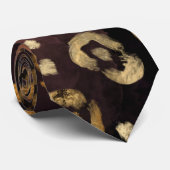 Ontwerp van de Leopard-schilderreeks 7 Stropdas (Opgerold)