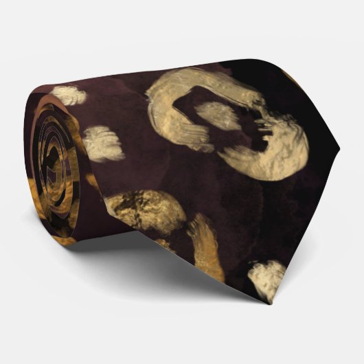 Ontwerp van de Leopard-schilderreeks 7 Stropdas (Opgerold)