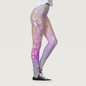Ontwerp van de Leopard-schilderreeks 8 Leggings (Rechts)