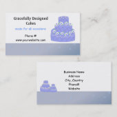 Ontwerp van de lichte blauwe gordel visitekaartje (Voorkant / Achterkant)