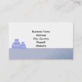 Ontwerp van de lichte blauwe gordel visitekaartje (Achterkant)