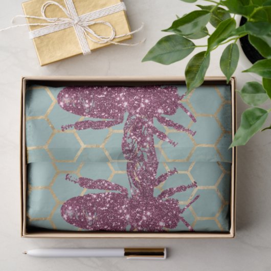 Ontwerp van de liefdebijenreeks 49 tissuepapier (Geschenk)