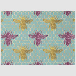 Ontwerp van de liefdebijenreeks 49 tissuepapier