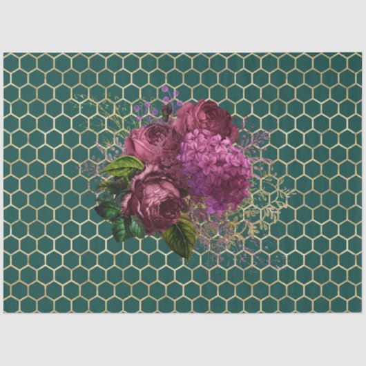 Ontwerp van de liefdebijenreeks 50 tissuepapier (Voorkant)