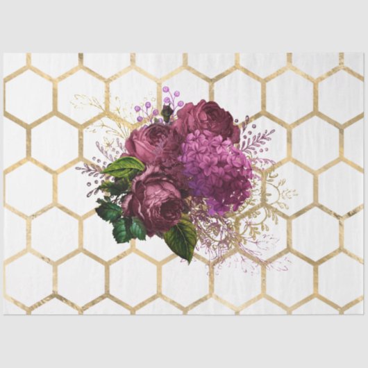 Ontwerp van de liefdebijenreeks 52 tissuepapier (Voorkant)