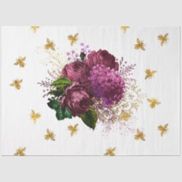 Ontwerp van de liefdebijenreeks 54 tissuepapier