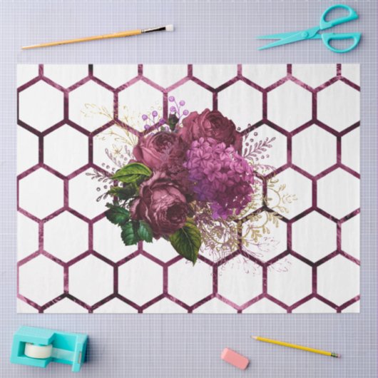 Ontwerp van de liefdebijenreeks 55 tissuepapier (Craft)