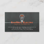 Ontwerp van de logo van de lightlamp van de elektr visitekaartje (Voorkant)
