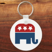 Ontwerp van de Logo van GOP-olifanten Sleutelhanger (Voorkant)