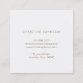 ontwerp van de logo vierkante visitekaartje (Achterkant)