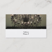 Ontwerp van de luchters binnen visitekaartje (Achterkant)