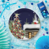 Ontwerp van de luie kerstcadeautjes voor feestdage papieren bordje (Feest)