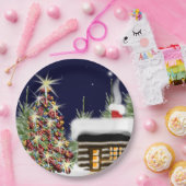 Ontwerp van de luie kerstcadeautjes voor feestdage papieren bordje (Feest)