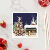 Ontwerp van de luie kerstcadeautjes voor feestdage servetten (Insitu)