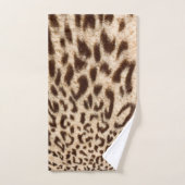 Ontwerp van de luipaard met naam bad handdoek (Handdoek)