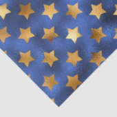 Ontwerp van de Luxury Blue- en Gold-reeks 10 Tissuepapier (Detail)