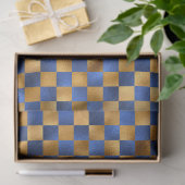 Ontwerp van de Luxury Blue- en Gold-reeks 12 Tissuepapier (Geschenk)