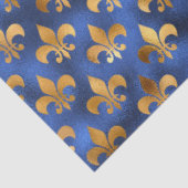 Ontwerp van de Luxury Blue- en Gold-reeks 19 Tissuepapier (Detail)