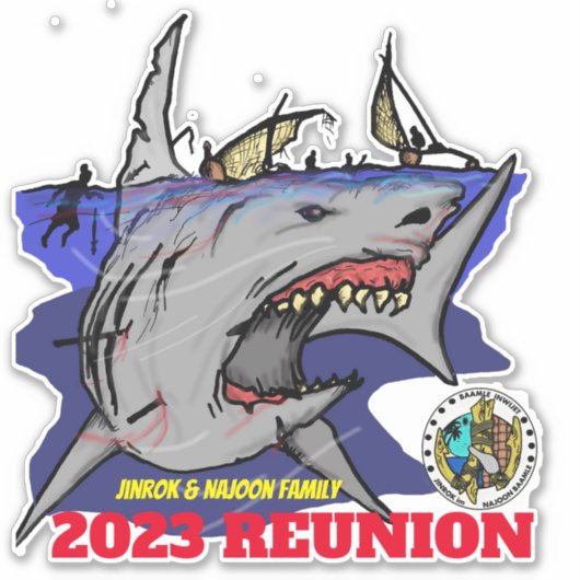 Ontwerp van de Marshalleilanden Sticker (Voorkant)