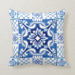 Ontwerp van de mediterrane Italiaanse tegel naadlo Kussen