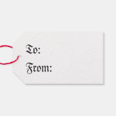 Ontwerp van de middeleeuwse draak 2015 cadeaulabel (Achterkant Horizontaal)