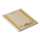 Ontwerp van de middeleeuwse draak 2015 notitieblok (Schuin)