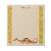 Ontwerp van de middeleeuwse draak 2015 notitieblok (Voorkant)