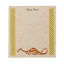 Ontwerp van de middeleeuwse draak 2015 notitieblok