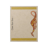 Ontwerp van de middeleeuwse draak 2015 notitieblok (Linkerzijde)