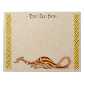 Ontwerp van de middeleeuwse draak 2015 notitieblok (Voorkant)