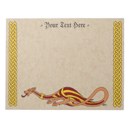 Ontwerp van de middeleeuwse draak 2015 notitieblok