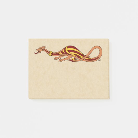 Ontwerp van de middeleeuwse draak 2015 post-it® notes (Voorkant)