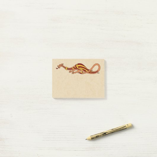 Ontwerp van de middeleeuwse draak 2015 post-it® notes (Op bureau)