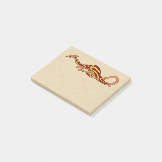 Ontwerp van de middeleeuwse draak 2015 post-it® notes (Schuin)