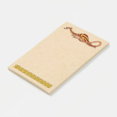 Ontwerp van de middeleeuwse draak 2015 post-it® notes (Schuin)