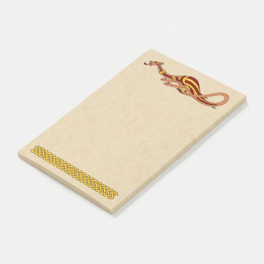Ontwerp van de middeleeuwse draak 2015 post-it® notes (Schuin)