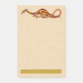 Ontwerp van de middeleeuwse draak 2015 post-it® notes (Voorkant)