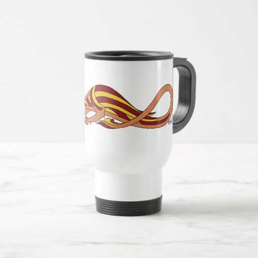 Ontwerp van de middeleeuwse draak 2015 reisbeker (Voorkant rechts)