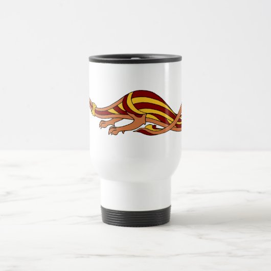 Ontwerp van de middeleeuwse draak 2015 reisbeker (Center)