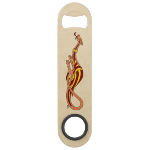 Ontwerp van de middeleeuwse draak 2015 speed flessenopener