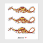 Ontwerp van de middeleeuwse draak 2015 sticker (Vel)