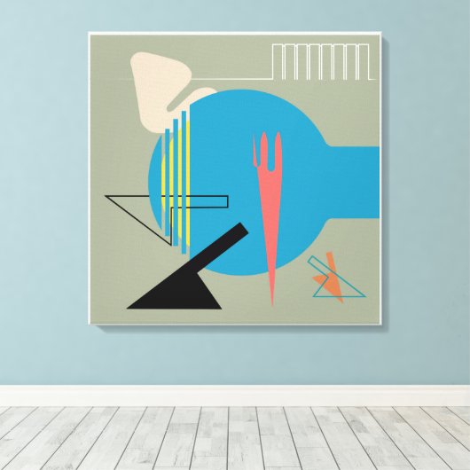 Ontwerp van de Mideeuw Jacobsen Homage Print (Insitu (Houten vloer))