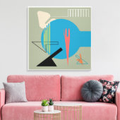 Ontwerp van de Mideeuw Jacobsen Homage Print (Insitu (Woonkamer))