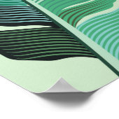 ontwerp van de mode met tropische bananenplanten poster (Hoek)