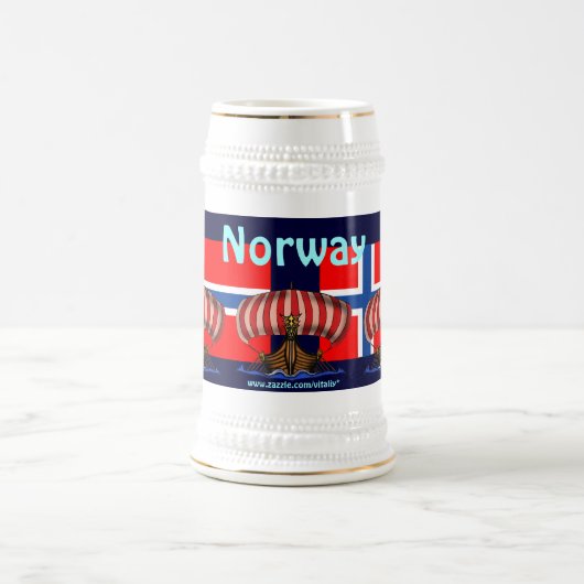 Ontwerp van de mok van bier van Kool Noorwegen (Center)