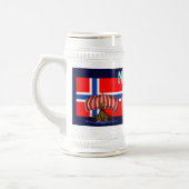 Ontwerp van de mok van bier van Kool Noorwegen (Links)