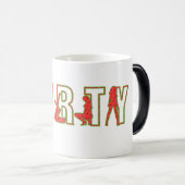 ontwerp van de mok van een grappig, vies thema kof (Voorkant rechts)