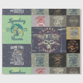 Ontwerp van de motorfiets cadeaupapier (Vlak)