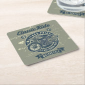 Ontwerp van de motorfiets kartonnen onderzetters (Schuin)